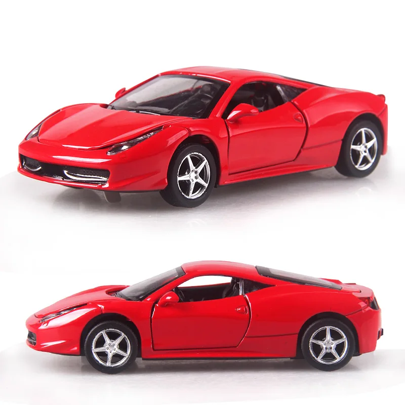 Модель автомобиля из сплава в масштабе 1:32 F458 14 см 4 цвета|alloy car|pull backdiecast models |