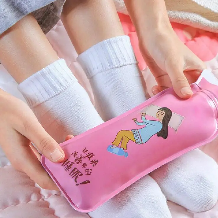 

1pcs Cute Mini Hot Water Bottles Cartoon Cute Girl Hand Warm Water Bottle Small Portable Hand Warmer Hot Water Bottles