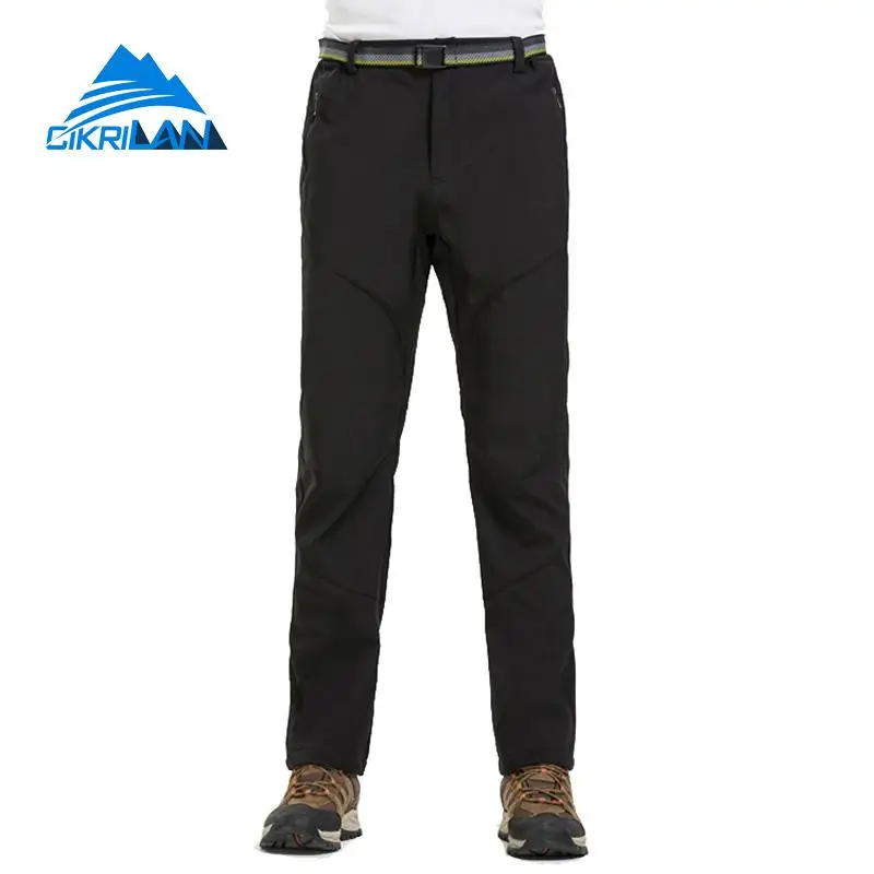 Winter Mens Water Resistant Trekking Camping Trousers Softshell Outdoor