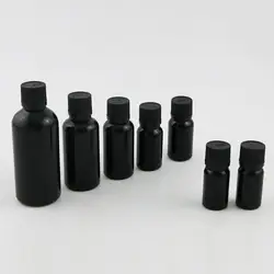 360x5 мл 10 мл 15 мл 20 мл 30 мл 50 мл 100 мл эфирное масло Черная Стеклянная бутылка с пластиковой крышкой для жидкий реагент пипетки с замком