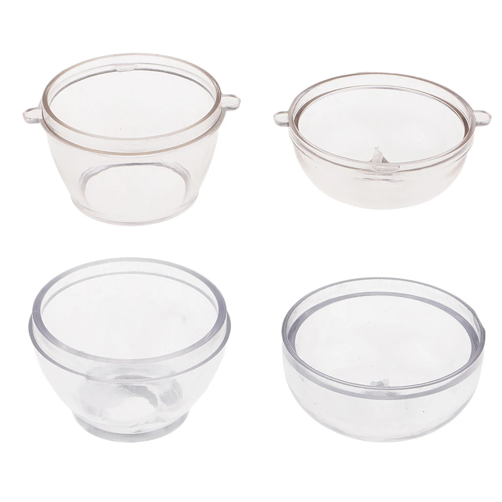 2 Set Plastic Apple Shaped Candle Making Mold Soap Mould for DIY Dried Flower Candle Wedding Party Scented Candles