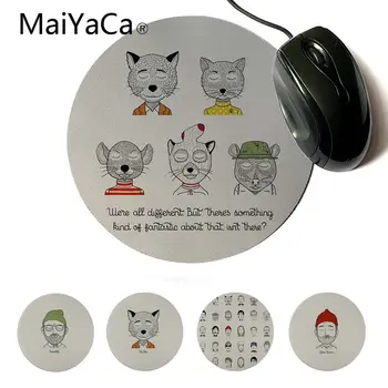 

MaiYaCa wes anderson characters Modern Mouse Pads Custom Design Gaming Computer Round Mouse pads
