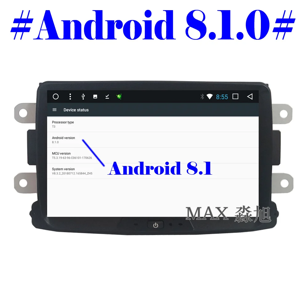 Discount MAX GPS Navigation System Car Radio Android 8.1.0 Car DVD Player For Renault Duster Logan Sandero/ Dacia Duster Dokker Autoradio 5