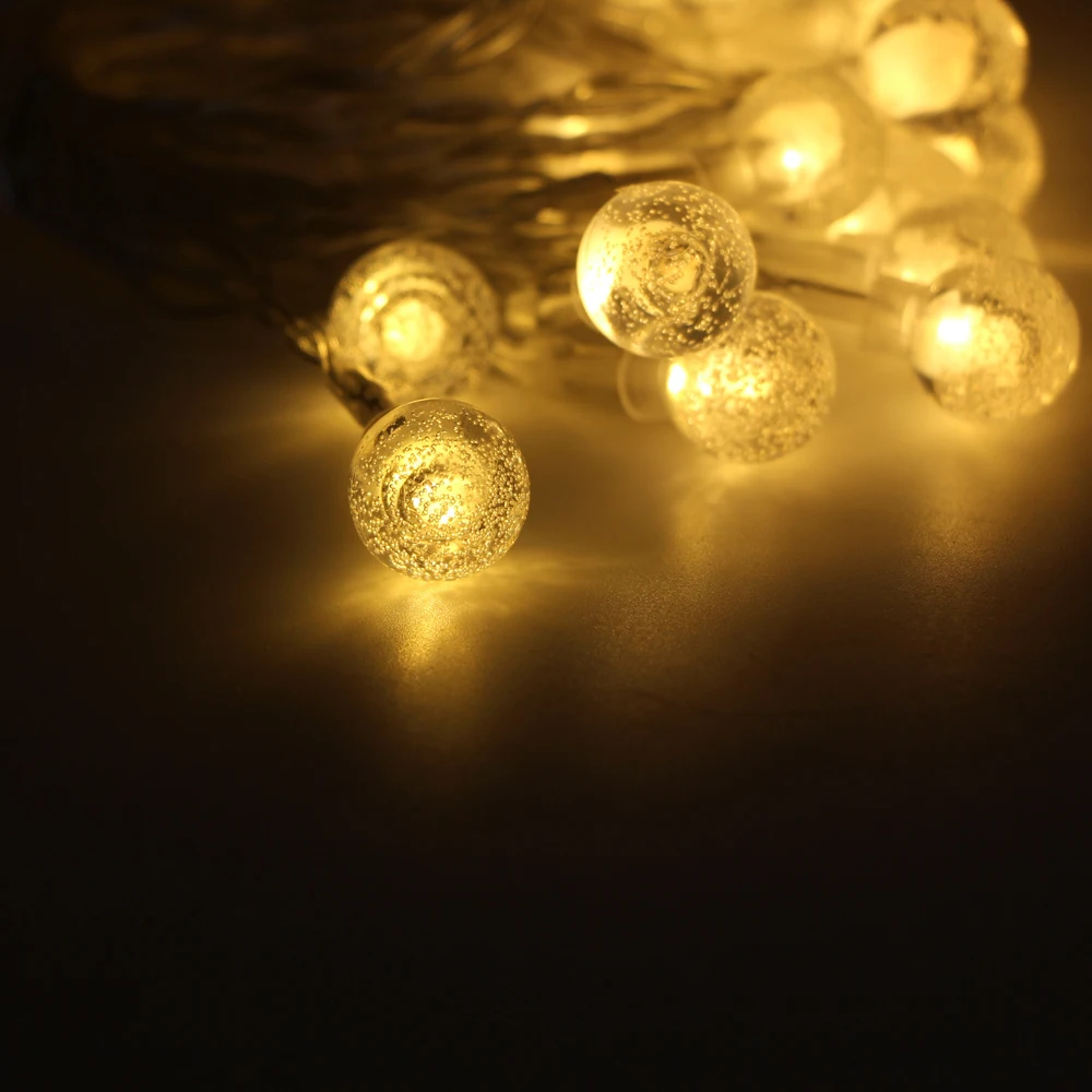 Led Christmas Ball Strip Light Water Drop Led String Lights