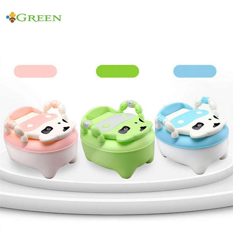 

useful 4 colors high quality comfortable soft baby toilet lovely cows drawer potty small infants and young children
