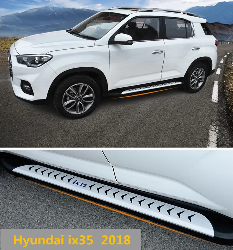 Для Hyundai ix35 2018 ходовые доски Авто боковой шаг бар педали Высокое качество