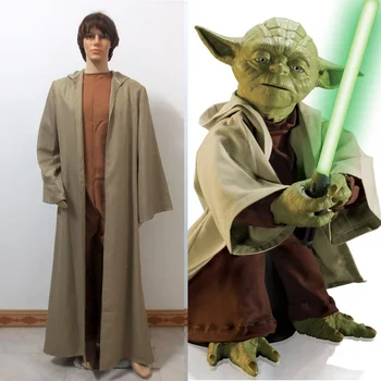 

Star Wars Jedi Master Yoda Cosplay Costume Jumpsuit Robe Cape Cosplay Costume Halloween