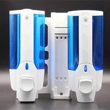 350 мл Ёмкость двойной насос действие мыло дозатор для жидкого мыла настенный с прозрачными камер для душа шампунь для мытья тела