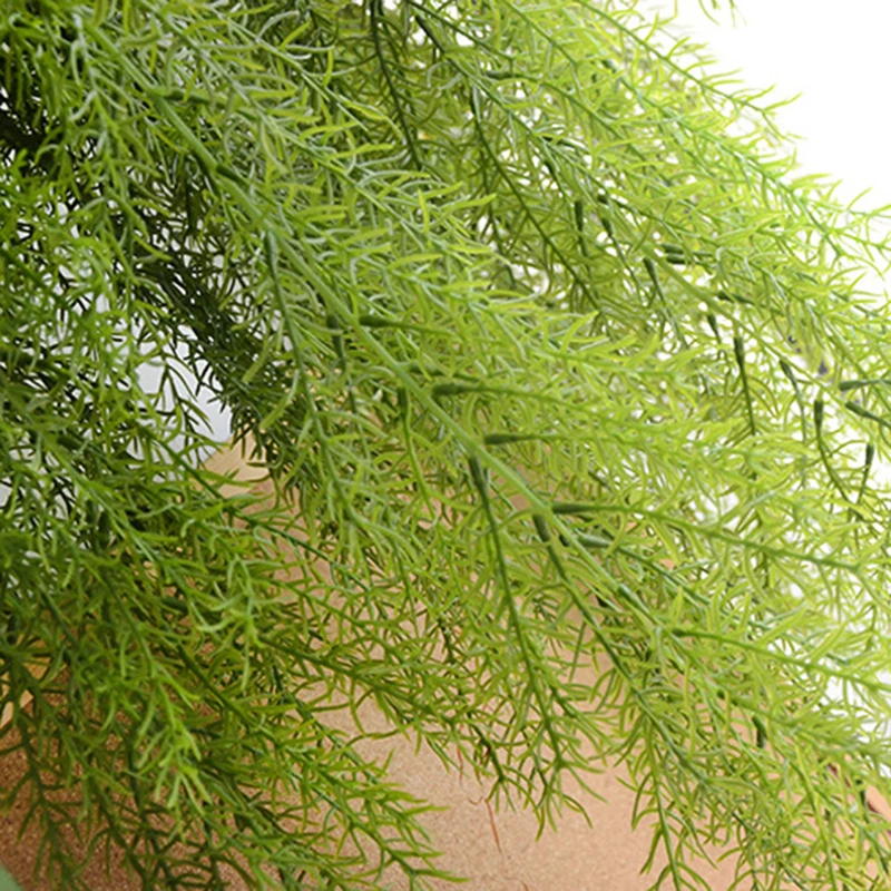 105CM Real Touch Artificial Wall Hanging Plant Artificial Pine Needles Home Decoration Balcony Decor Flower Basket Accessories