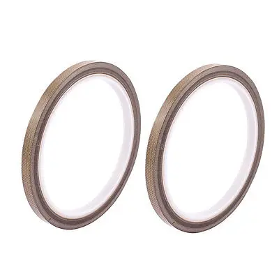 

2pcs 0.18mm x 6mm Nonstick High Temperature PTFE Adhesive Tape 10M Length