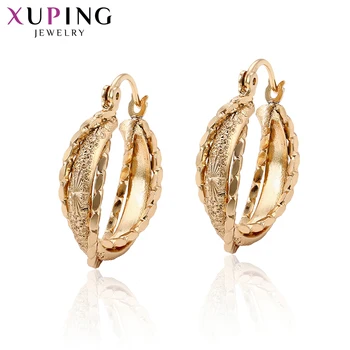 

Xuping Fashion Simple Lovely Hoop Earrings Charms Styles Jewelry for Girl Children's Day Gift 95730