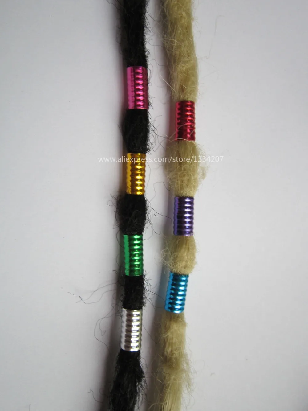 50 шт 100 Разноцветные 8/16 мм dread Dreadlock бусины регулируемые манжеты зажимы