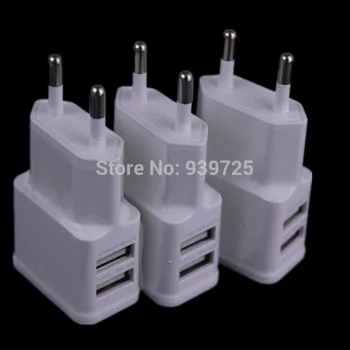 

redbearlin 2 port Dual 2A USB EU Plug Wall Charger For iPhone 4S 5 6 6s for SAMSUNG S4 S3 for HTC One Nexus 4