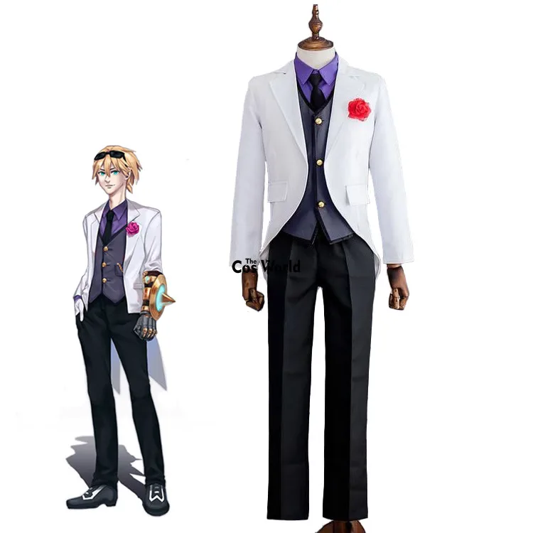 

LOL Ezreal Swallow-tailed Coat Blazer Suit Shirt Vest Pants Uniform Outfit Games Cosplay Costumes