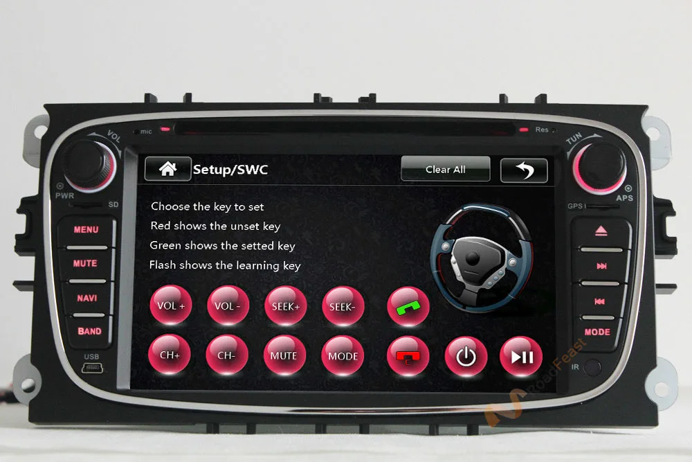 Автомагнитола RoadRision с gps навигацией для Ford Focus S max Kuga Mondeo RDS DVD мультимедийное