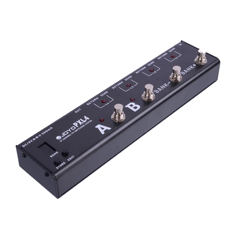 JOYO PXL 4 петли для гитары программируемая педаль создания эффектов петля FX