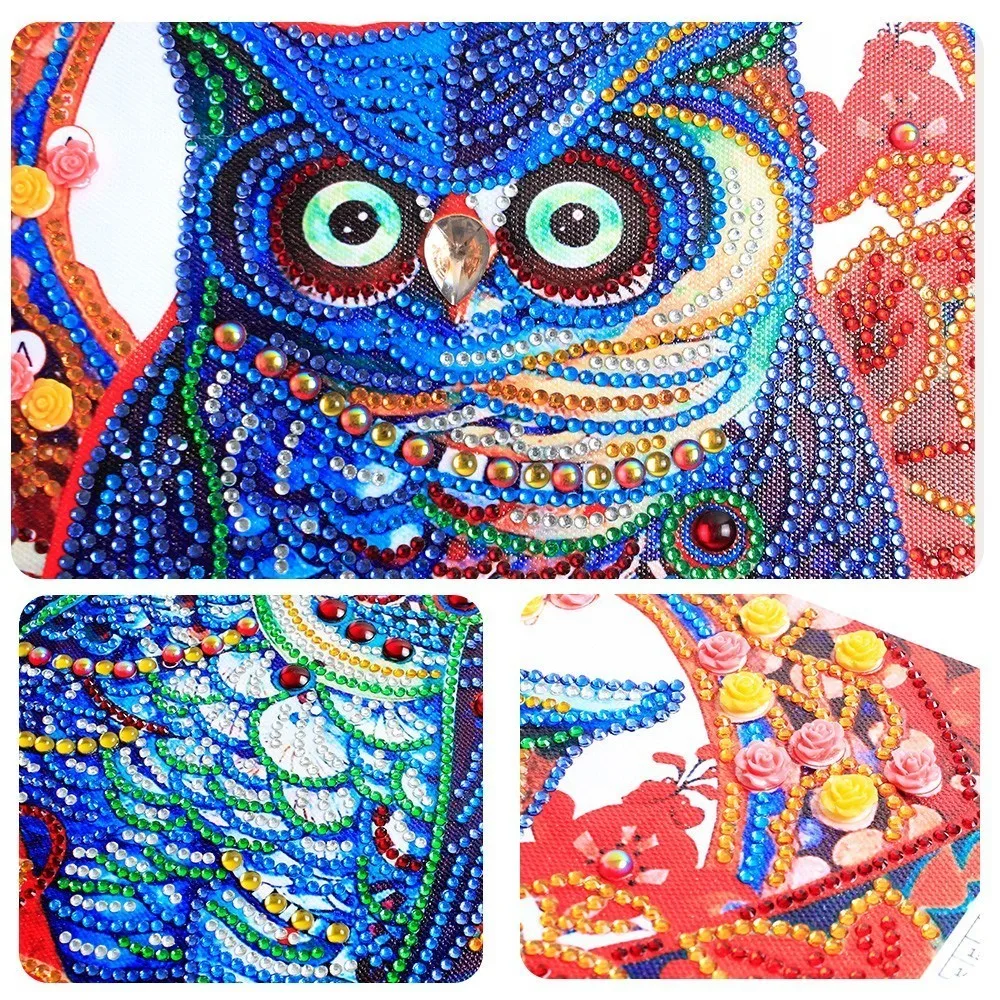 Алмазная мозаика сова схема