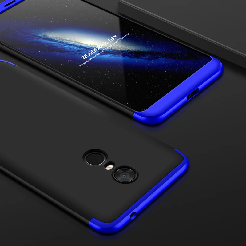 Чехол EVOLOU 360 для Xiaomi Redmi 5 Plus полная защита 3 в 1 чехол телефона Prime задняя крышка