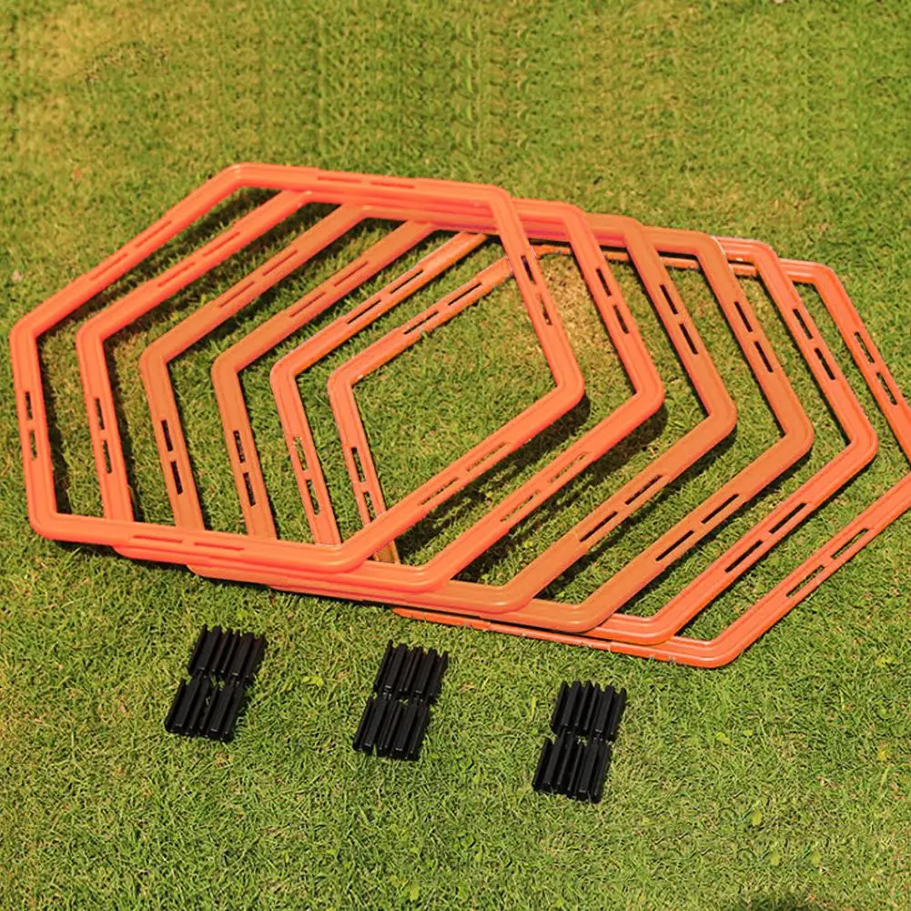 

Hexagonal Agility Ring Training Ring Physical Training Ring Football Trainer Ladders Hurdles Speed Rings