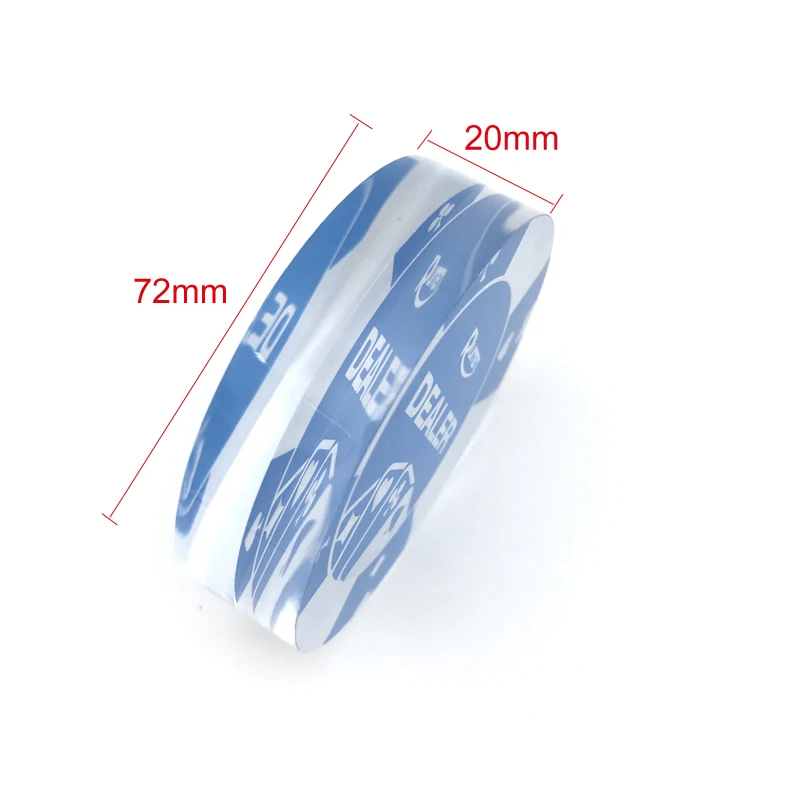 1PC Baccarat 95g Acrylic Blue PokerFlower DEALER Button Texas Hold'em PokerStars Poker Cards Guard Chips Diameter 72 mm qenueson
