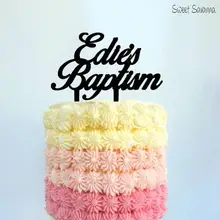 Изготовленный На Заказ Топпер для крещения торта, сделанный в Австралии