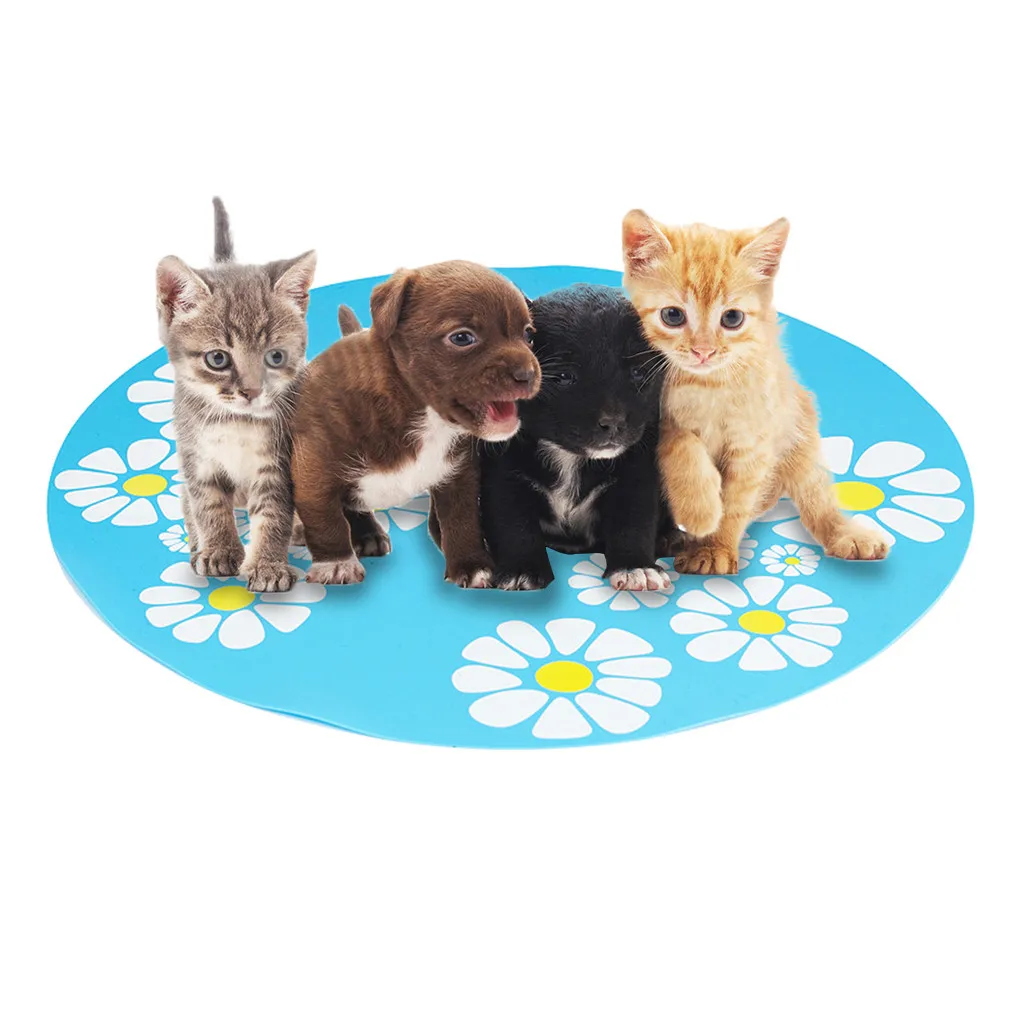 

Pet House Cat Bed Mat Nest Small Flower Pet Water Dispenser Silicone Anti-Splash Anti-Slip Pet Cat Litter Mat Cama Gato Dog Bed