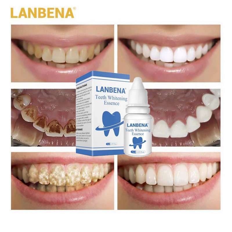 

LANBENA Teeth Whitening Essence Powder Oral Hygiene Cleaning Serum Removes Plaque Stains Tooth Bleaching Dental Tools 3pcs