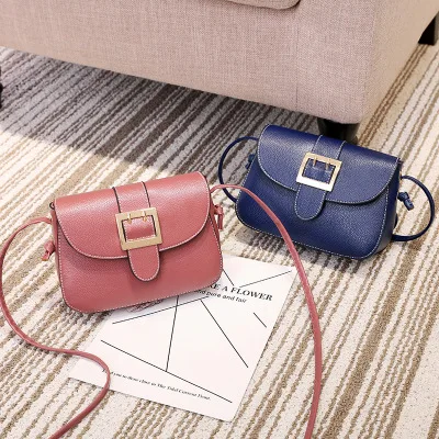 

Women's bag 2018 new fashion solid color wild Japan and South Korea mini shoulder slung women's mobile phone bag tide