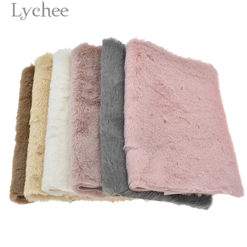 

Lychee A4 Fur Soft Fake Fur Fabric High Quality Sewing Synthetic Leather DIY Material For Handbag Garments
