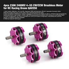 4pcs 2306 2400KV 4-5S CW/CCW Brushless Motor for RC Remote Control FPV Racing Drone Multicopter Propeller QAV250 DIY hi