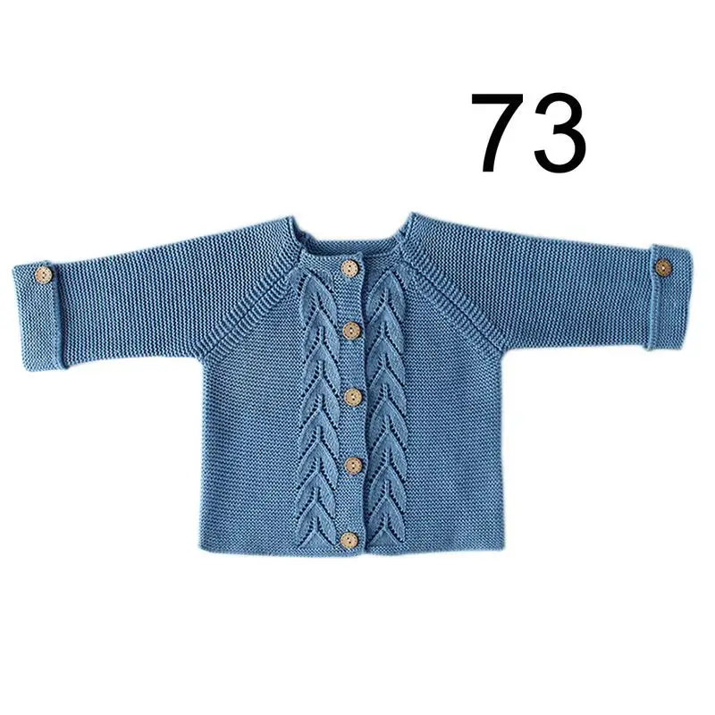 Весенний свитер для маленьких мальчиков осенняя одежда для маленьких девочек трикотажная куртка с листьями шерстяная одежда для мальчиков кардиганы Детское пальто от 0 до 24 месяцев