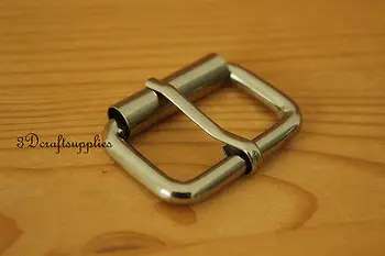 

belt buckle roller hardware pin buckle 1 inch 25 mm silver 8 pcs E84