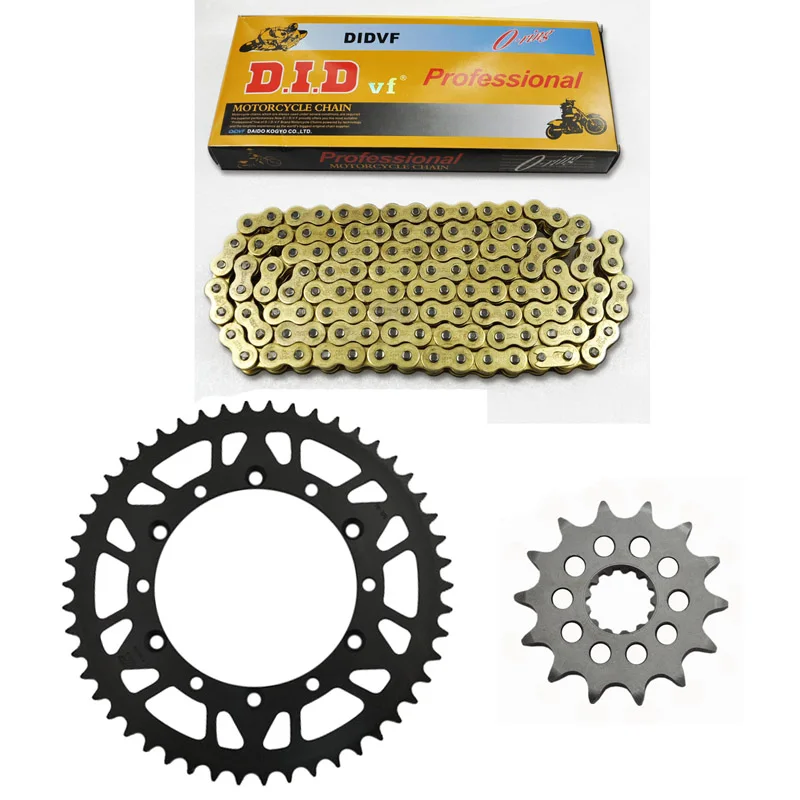 New packing MOTORCYCLE 520 CHAIN Front & Rear SPROCKET Kit Set FOR KAWASAKI KX250 L1-L3,L4,M1-M3,R1,R6F,R7F,R8F 1 set motorcycle front