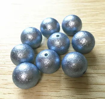 

(choose size) 12mm/16mm/20mm light periwinkle blue acrylic wrinkles pearl beads for DIY chunky beads Jewelry necklace making