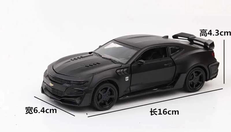 1:32 Chevrolet Camaro литые под давлением модели игрушечных машин, подвесной светильник и звуковые игрушки для детей