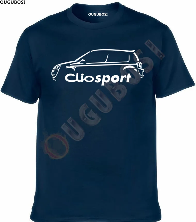 #2019 CLIO SPORT 182 чашка Классическая футболка с изображением автомобиля | Мужская