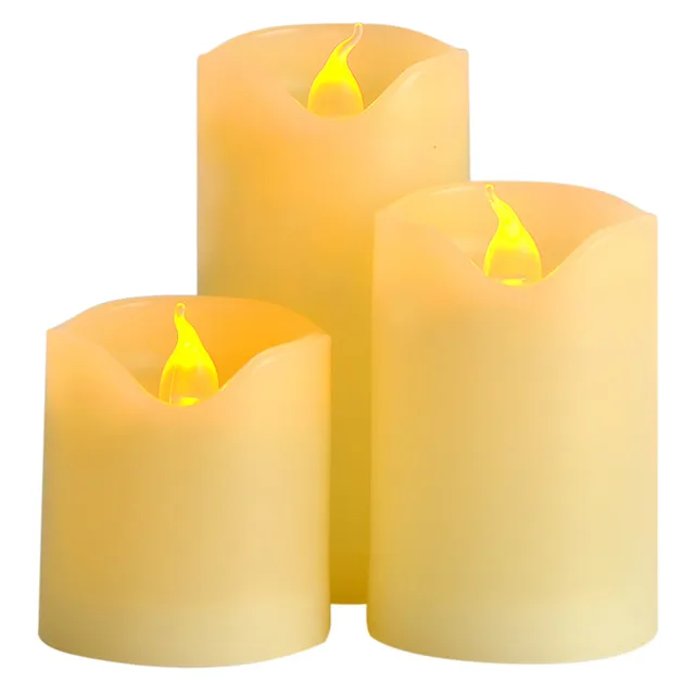 3pcs/lot Small Battery Operated LED Candle with Long Lasting Bright