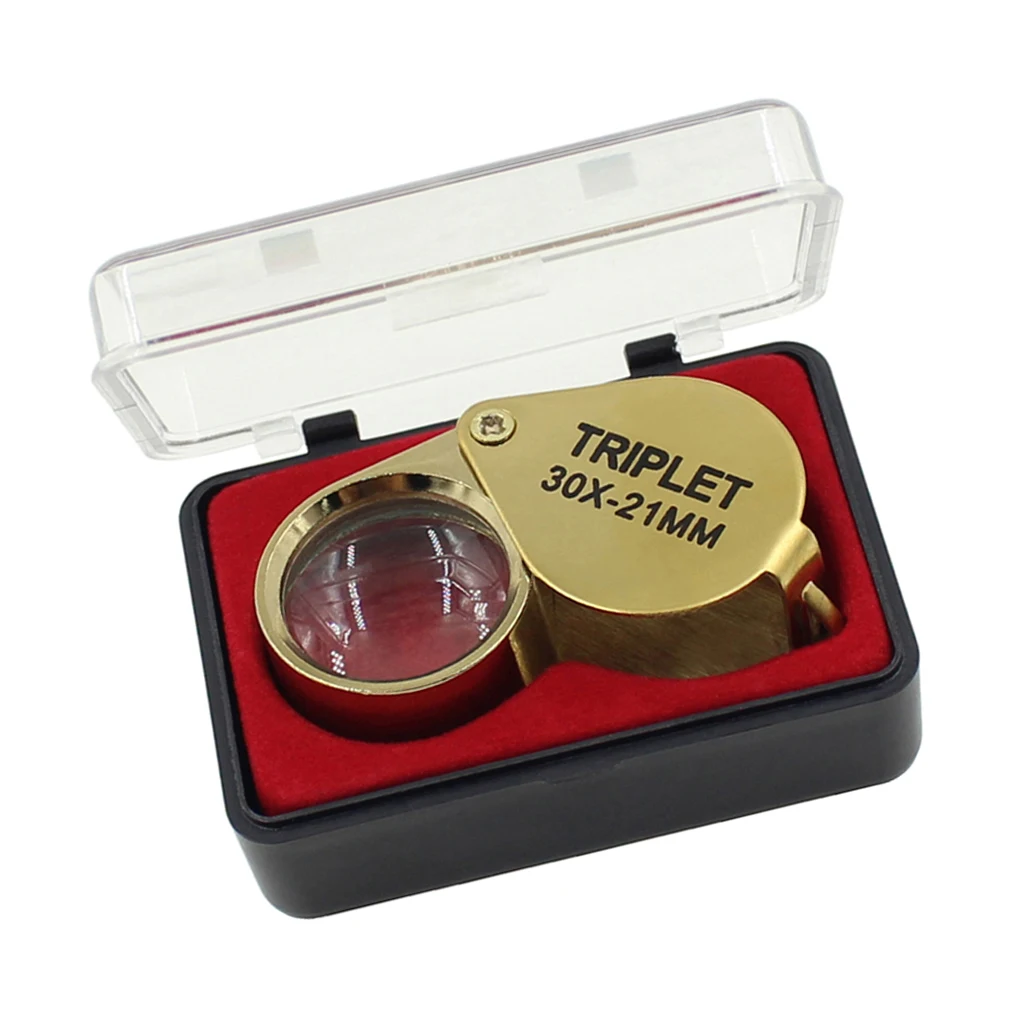 30X 21mm Jewelers Eye Loupe Magnifier Magnifying Glass Jeweler Tool for Watch Making Inspecting Jewelry