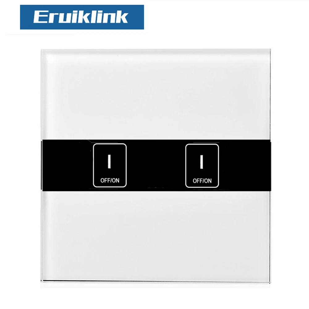 Настенный выключатель Eruiklink для ЕС и Стандартный 1/2/3, Wi-Fi, Управление переключатель через приложение Ewelink, Беспроводной Управление светильник сенсорный настенный выключатель Smart Homne