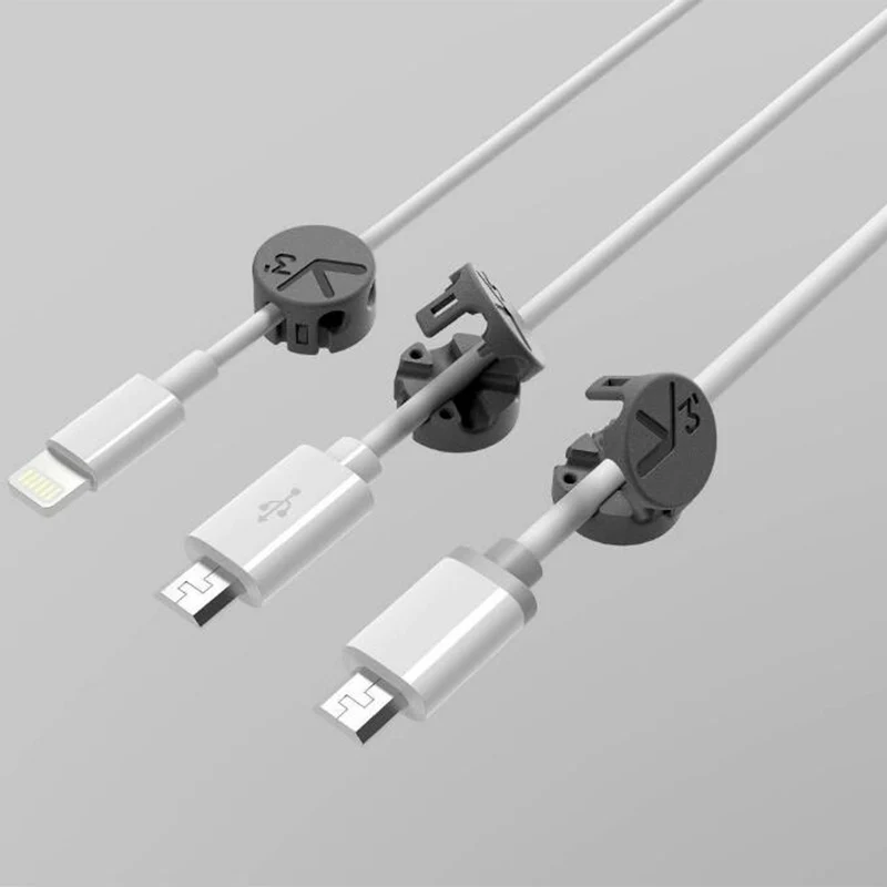 Xiaomi Mijia Tup2 USB кабель для хранения проводной Органайзер магнитный зажим для поглощения держатель для офиса, дома, стола Кабельный органайзер