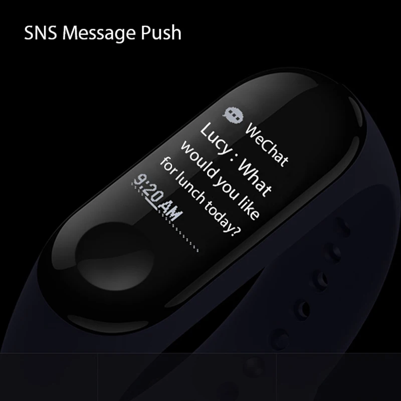 Глобальная версия Xiaomi MiBand 3 Smart Bluetooth Mi band фитнес трекер OLED экран