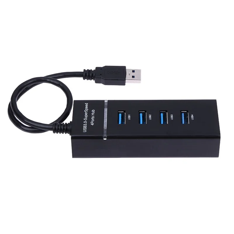 High Quality 5Gbps 4 Ports USB 3.0 HUB Splitter Adapter High Speed For PC Computer Laptop Notebook Peripherals Accessories