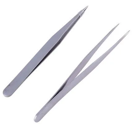 Инструмент для точечного нанесения маникюра антистатические пинцеты из нержавеющей стали с прямой головкой Зажимная Дрель Инструменты для ногтей ручка для дизайна ногтей Гель-инструменты M527