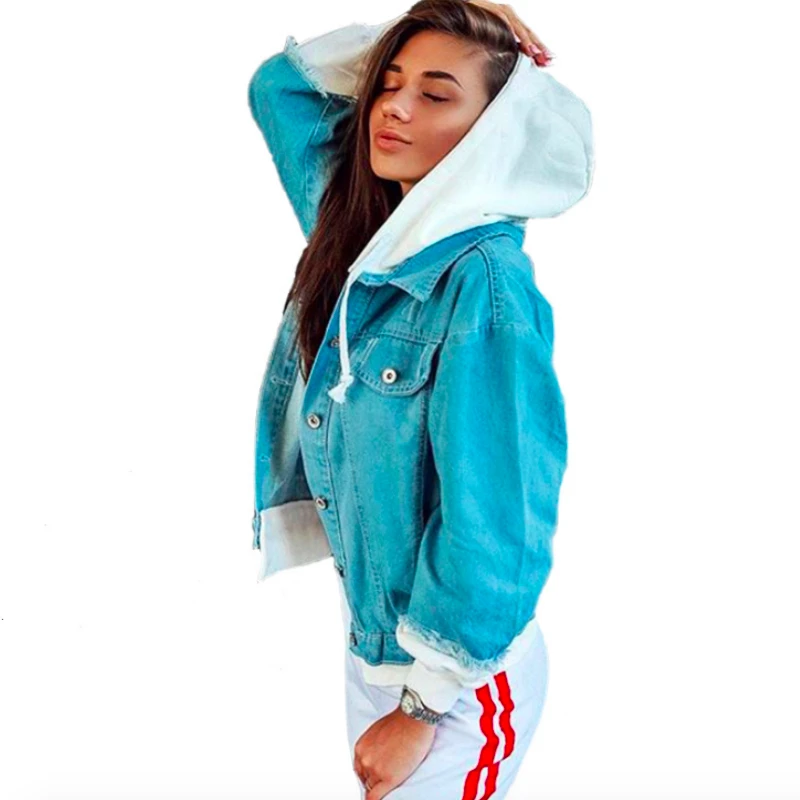 Jacket Women Basic Jacket Female Warm Coat Women Clothes Street Feminino Coats Jacket Outwear Hooded Cotton Jeans Jacket Cloth Jacket Women Basic Jacket Female Warm Coat Women Clothes Street Feminino Coats Jacket Outwear Hooded Cotton Jeans Jacket Cloth