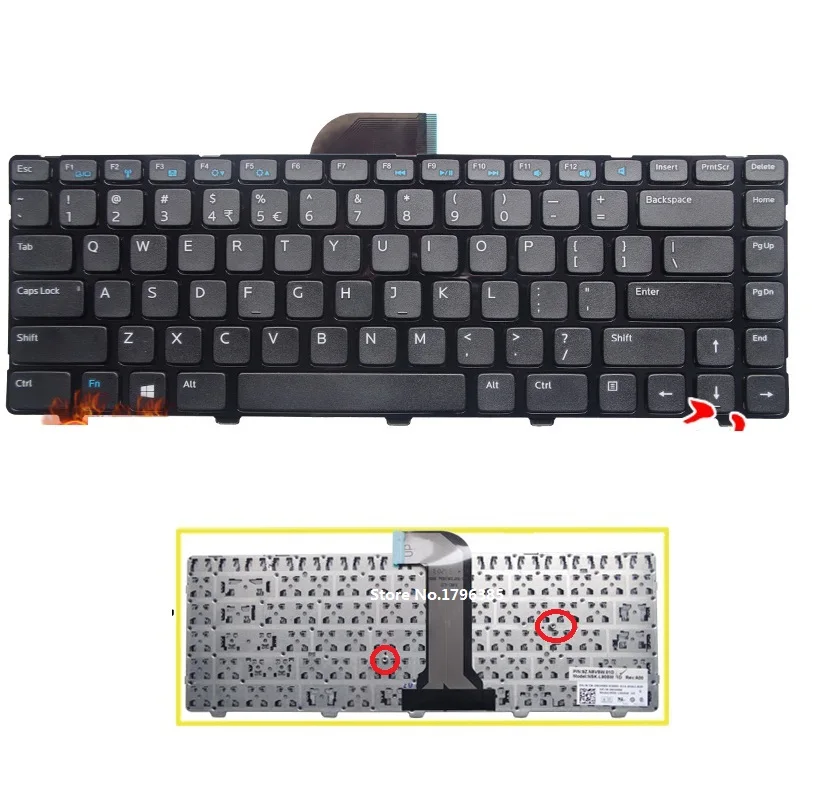 NEW FOR Dell Latitude 3440 vostro 2421 US Black KEYBOARD