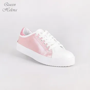 

QUEEN HELENA Snakers flat with platform