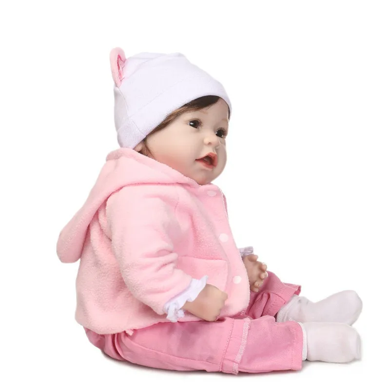 NPK силиконовые куклы Reborn 22 дюймов Мода 55 см Реалистичная кукла Reborn Bebe с плюшевыми игрушками Рождественский подарок для девочек