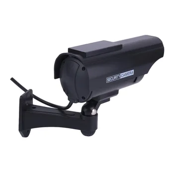 

Indoor Outdoor Solar Power Dummy Fake Imitation Camera Home CCTV Surveillance Simulation monitor With LED Light Indicator