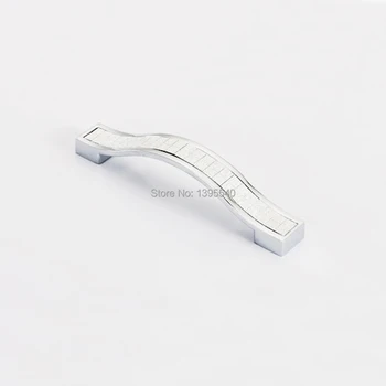 

New 2pc Modern Cabinet Handles 96mm Drawer Knobs Wardrobe Crystal Handle Cabinet Kitchen Handle Bars Pull Shoesbox Pulls Handle