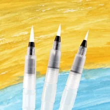 Маленький средних и больших размеров, Краски кисти кисть Акварельная карандаш мягкая вода Цвет кисть для начинающих для живописи, рисования расходные материалы